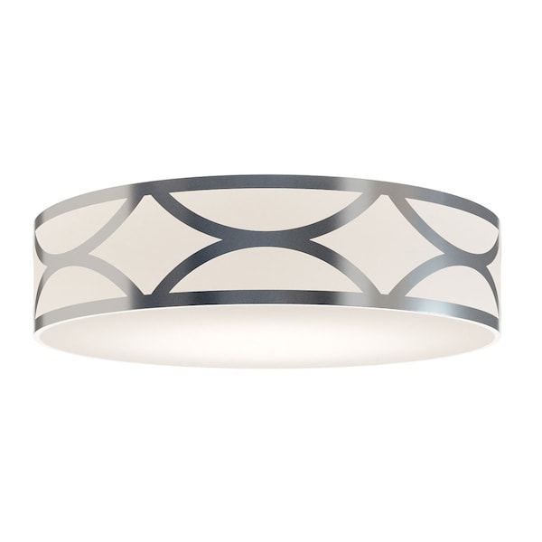 Afx Lake 4-Light 30 in. LED Flush Mount - Painted Nickel LAKF30MBNP - main